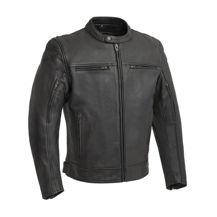 Men's Premium Leather Scooter Jacket