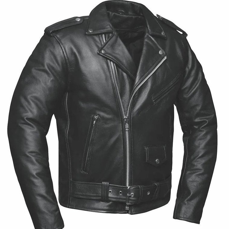 Men's Brando Leather Motorcycle Jacket