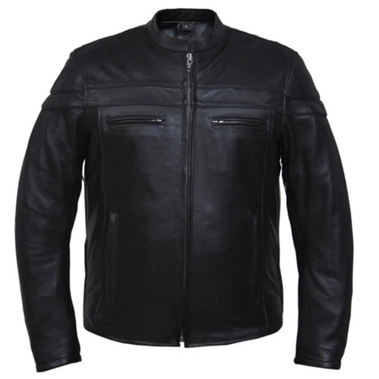 Leather Racer Motorcycle Jacket