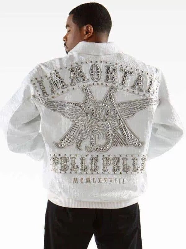 PELLE PELLE CALF LEATHER WHITE LEATHER JACKET