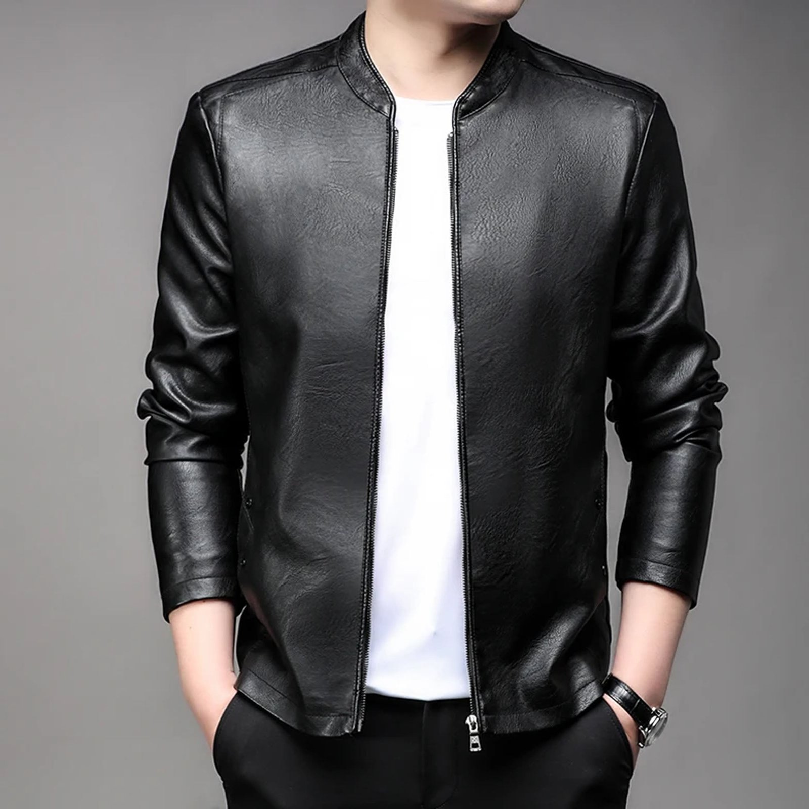 2025 SPRING NEW MEN'S STAND COLLAR