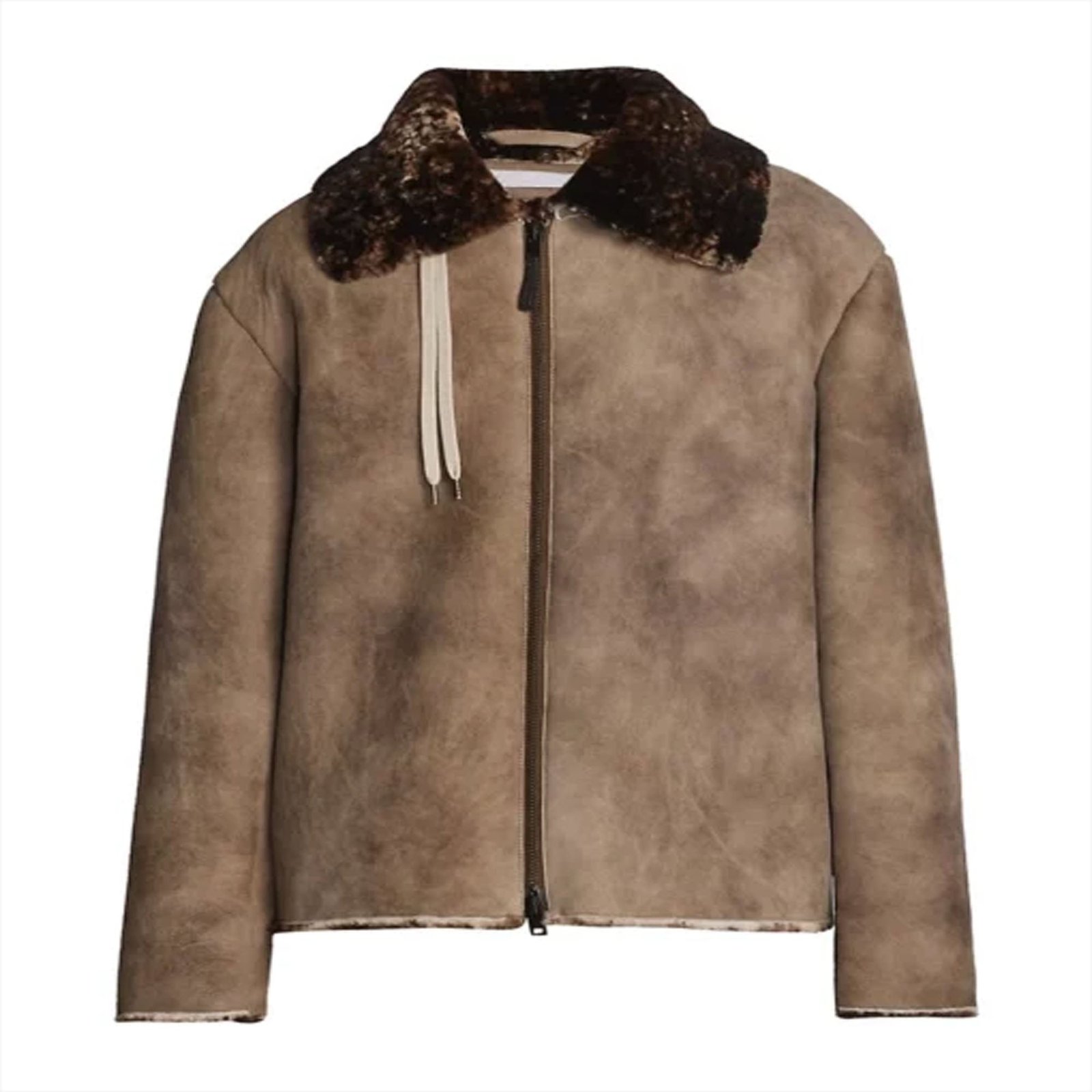 MEN'S SUEDE SHEARLING LEATHER JACKET