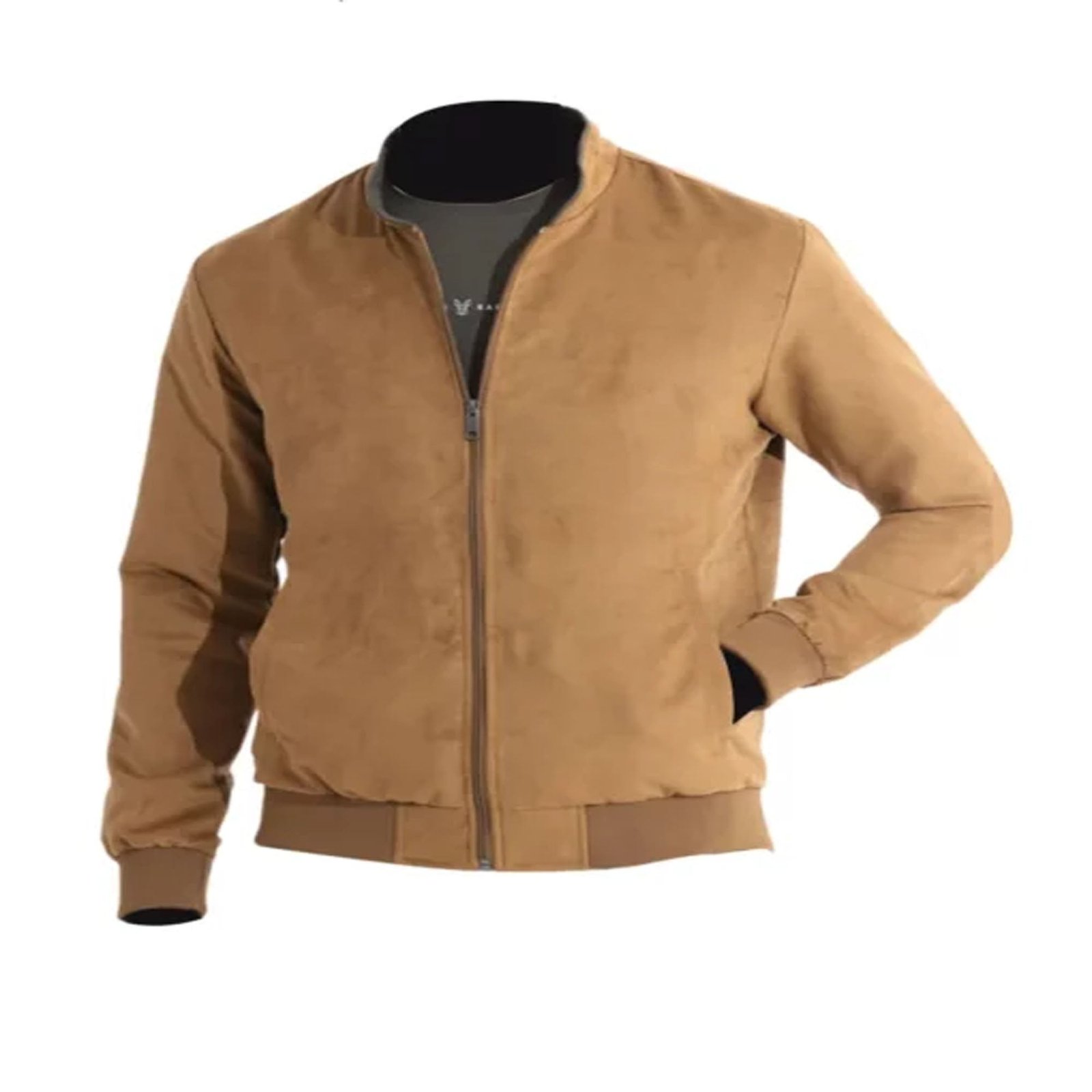 BEIGE SUEDE LEATHER JACKET