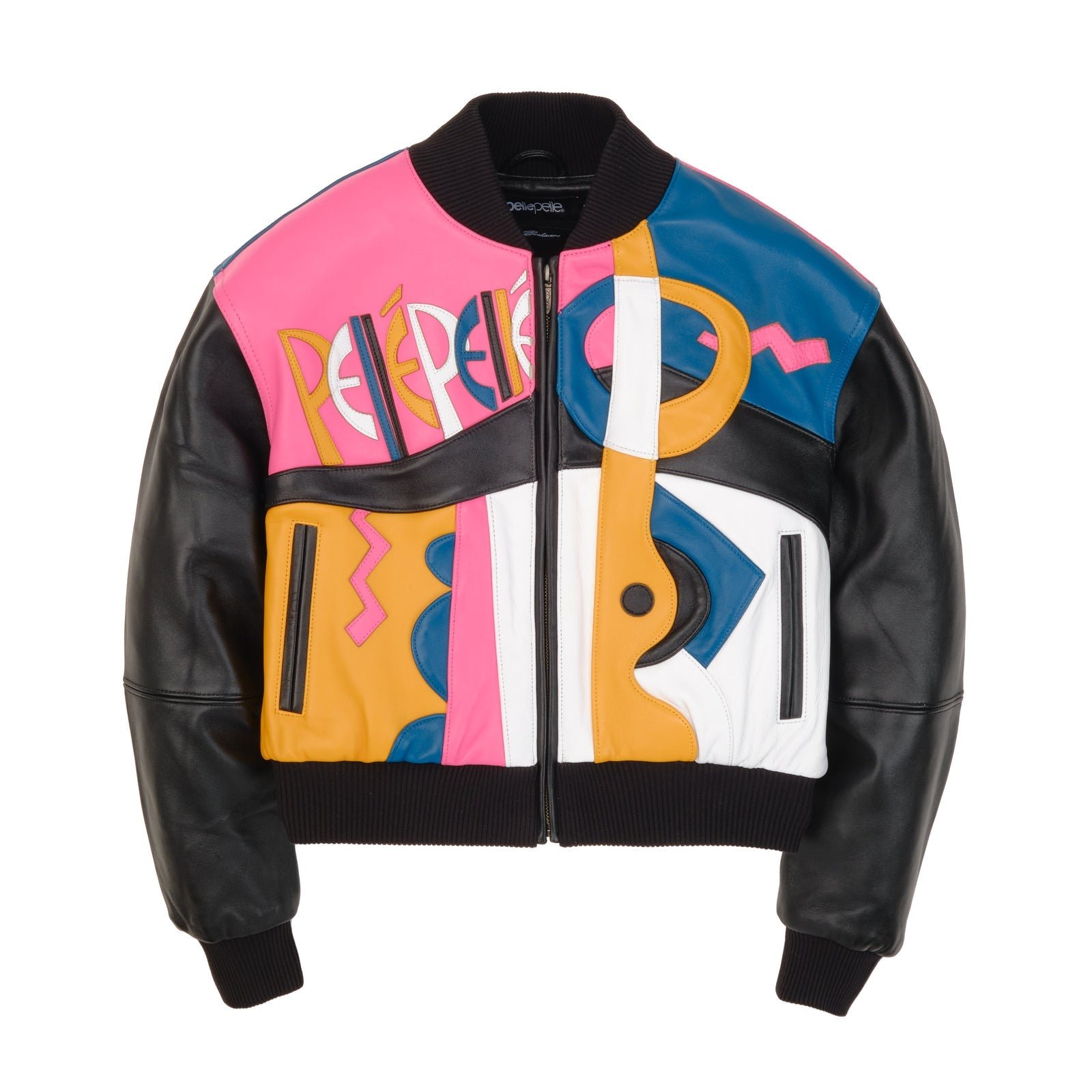 WOMEN'S PREMIUM PELLE PELLE COWHIDE LEATHER JACKET - COLORFUL DESIGNER STREETWEAR